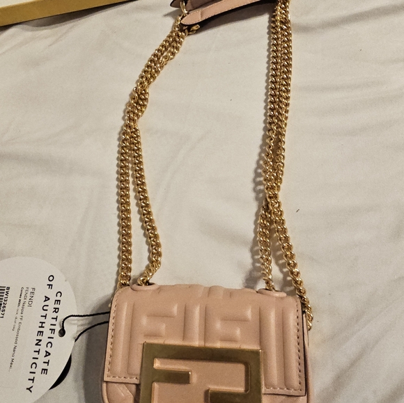 Fendi Nappa Matisse FF Nano Chain Baguette - Picture 7 of 8